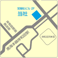 岸和田双陽社の地図